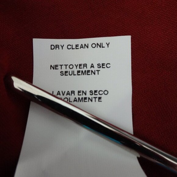 Karen Kane Satiny Top Women's Plus Size 2X Brown Rust Long Sleeve Made in USA - Picture 10 of 10